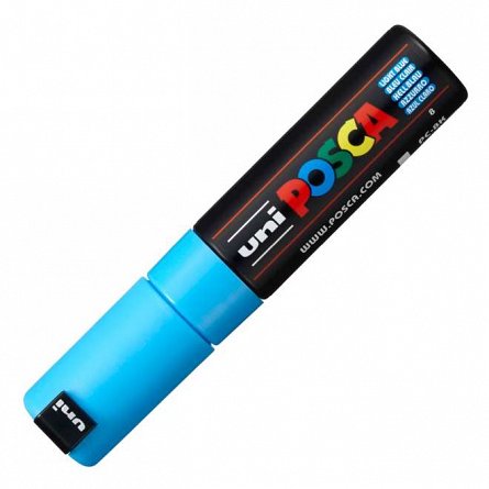 Marker cu vopsea Posca UNI PC-8K, 8 mm, blue
