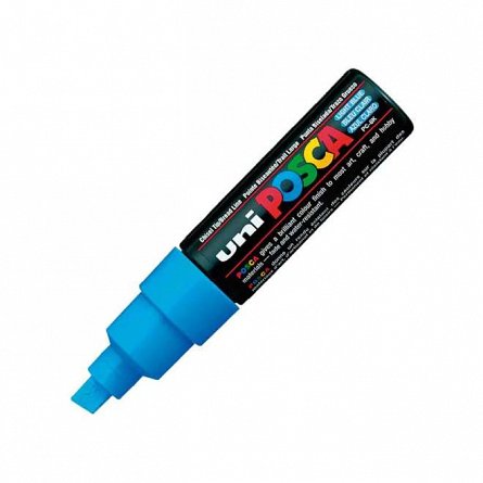 Marker cu vopsea Posca UNI PC-8K, 8 mm, blue