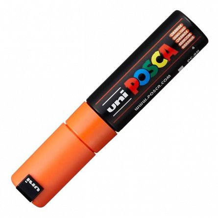 Marker cu vopsea Posca UNI PC-8K, 8 mm, portocaliu inchis
