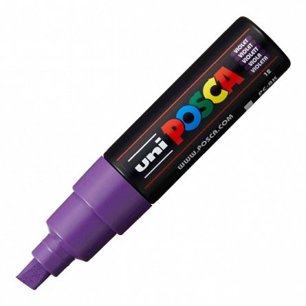 Marker cu vopsea Posca UNI PC-8K, 8 mm, violet