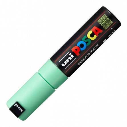 Marker cu vopsea Posca UNI PC-8K, 8 mm, verde pal