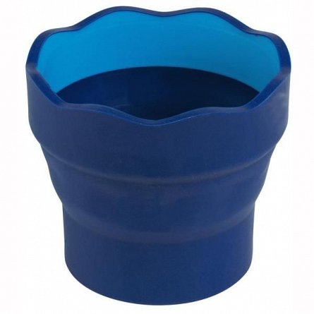 Container apa Faber Castell, retractabil, Click & Go, albastru