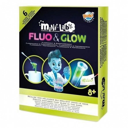 Mini Laborator de Fluo & Glow,Buki,+8Y