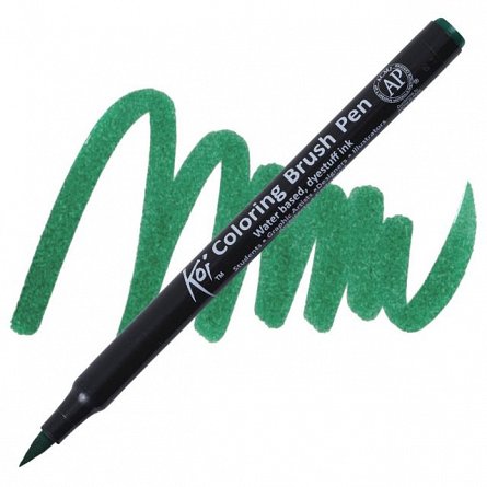 Marker varf pensula, Sakura Koi, green