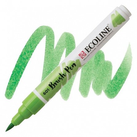 Marker varf pensula,Ecoline,green light