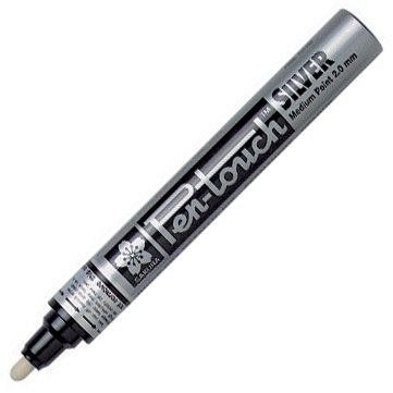 Marker cu vopsea, Sakura Pen Touch M, silver