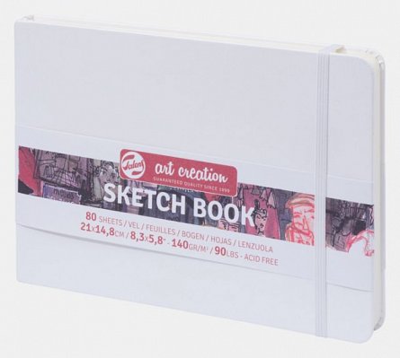Caiet schite (SketchBook), 21x15cm, 80f, 140g, Art Creation, alb