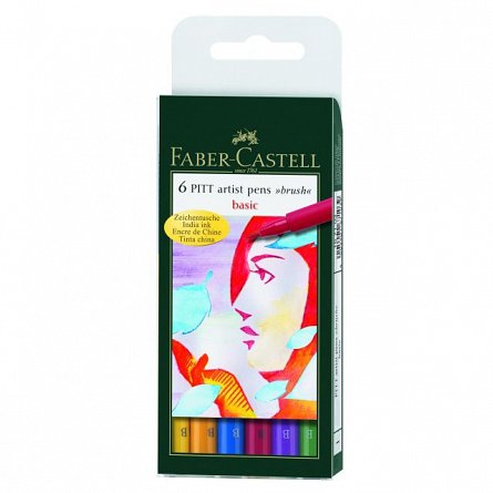 Set Pitt Artist Pen,6buc/set,culori de baza