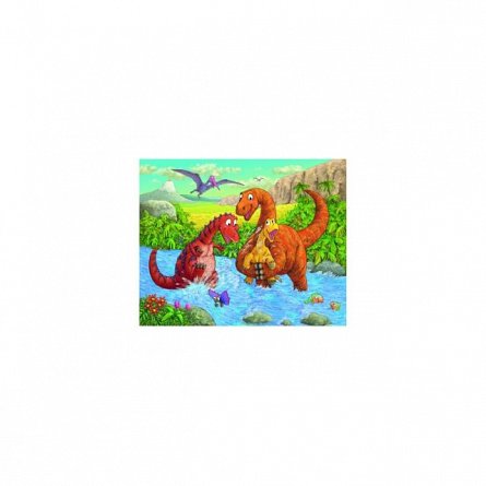 Puzzle Dinozauri La Rau, 2X24 Piese, Ravensburger