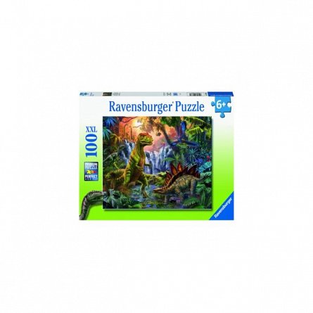Puzzle Oaza Dinozaurilor, 100 Piese, Ravensburger