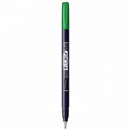 Marker caligrafic Tombow Fudenosuke Hard Small Writing, Green