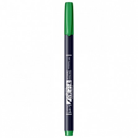 Marker caligrafic Tombow Fudenosuke Hard Small Writing, Green