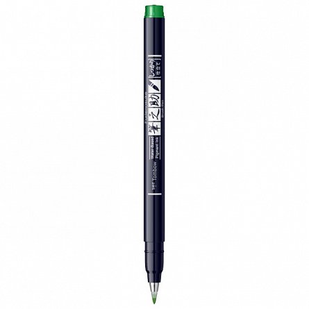 Marker caligrafic Tombow Fudenosuke Hard Small Writing, Green
