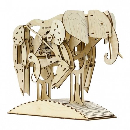 Puzzle mecanic,Elefant,lemn,8ani+