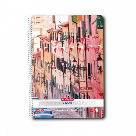 Caiet cu spira A5, 100 file, 70 g-mp, matematica, Enjoy Life