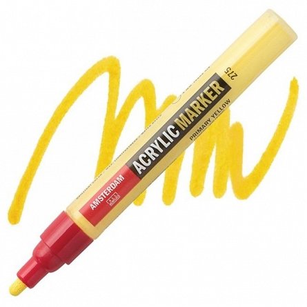 Marker acrilic, Amsterdam, varf S, primary yellow