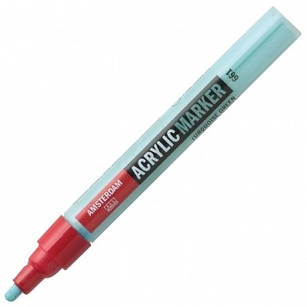 Marker acrilic, Amsterdam, varf S, turquoise green