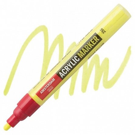 Marker acrilic, Amsterdam, varf M, reflex yellow