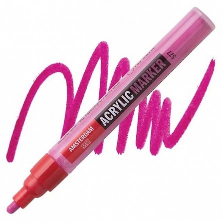 Marker acrilic, Amsterdam, varf M, permanent red violet light