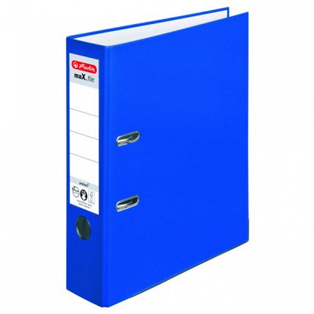 Biblioraft A4, 80 mm, Herlitz, albastru