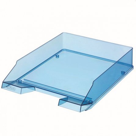 Tavita pentru documente, Herlitz, Clasic, albastru royal translucid