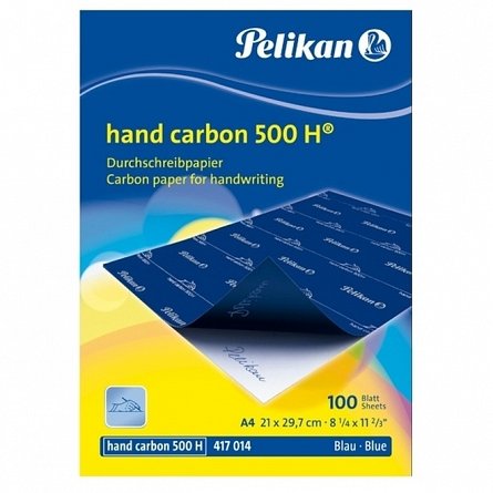 Indigo Pelikan 500H, A4, set 100 bucati, pentru scris de mana, albastru