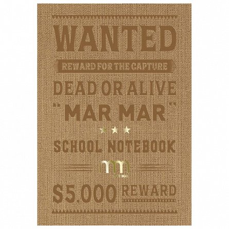 Caiet A5, 60 file, 75 g-mp, dictando, coperta tare, Mar Mar, Wanted