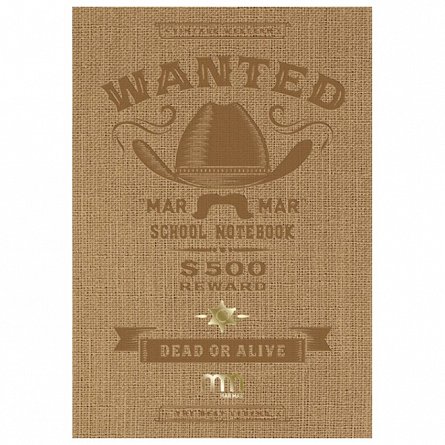 Caiet A4, 60 file, 75 g-mp, matematica, coperta tare, Mar Mar, Wanted