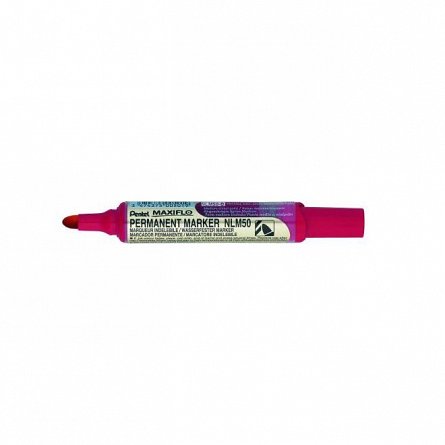 Marker permanent Pentel Maxiflo NLM50, varf rotund, 6 mm, rosu