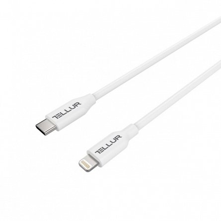 Cablu de date Type-C la Lightning MFI, Tellur, TPE, 1m, alb