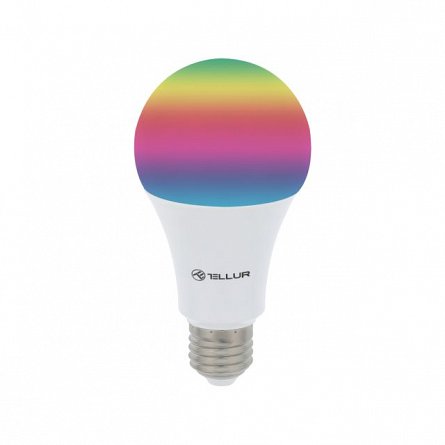 Bec smart Tellur WiFi, E27, 10W, lumina alba/calda/RGB, reglabil