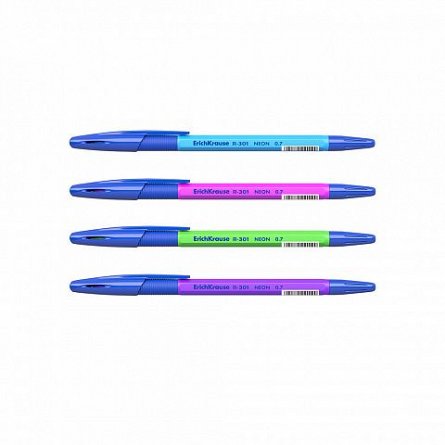 Pix ErichKrause R301, 0.7 mm, albastru, corp diverse culori