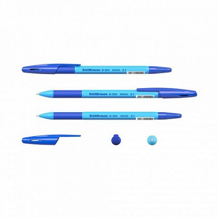 Pix ErichKrause R301, 0.7 mm, albastru, corp diverse culori