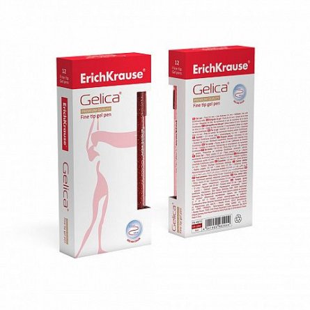 Pix cu gel ErichKrause,Gelica,0.5mm,rosu