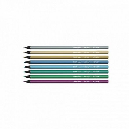 Creioane colorate ErichKrause Artberry Metallic, set 8 culori