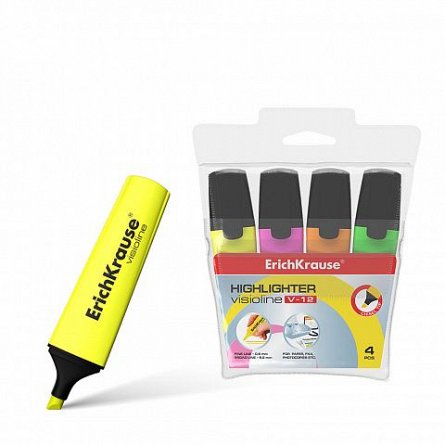 Textmarker ErichKrause, V-12, 4b-set