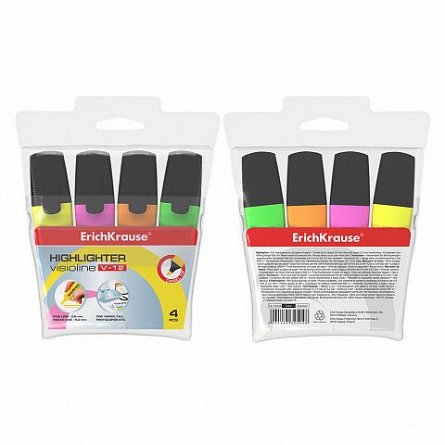 Textmarker ErichKrause, V-12, 4b-set