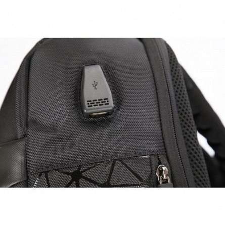 Rucsac laptop Herlitz BaGz Design, 15", 46 x 33 x 17 cm, 1 compartiment, USB, negru