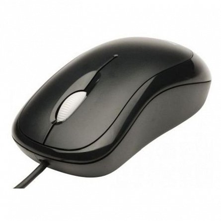 Mouse Microsoft Basic Optical, cu fir, USB, Negru