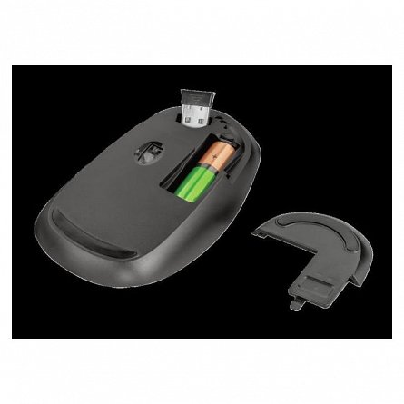 Mouse Trust Sketch Silent Click, wireless, USB, galben