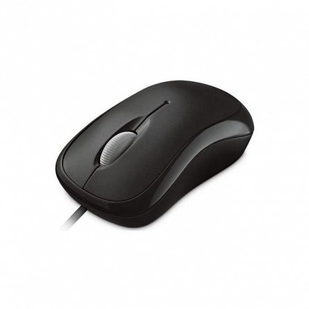Mouse Microsoft Wired Optic, cu fir, USB, negru