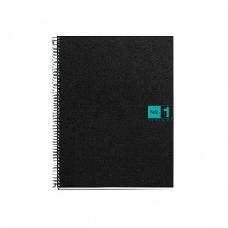 Caiet cu spira A5, 80 file, matematica, PP, MiquelRius The Originals, turcoaz