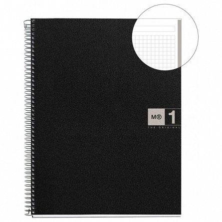 Caiet cu spira A5, 80 file, matematica, PP, MiquelRius The Originals, turcoaz