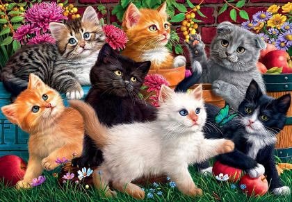 Puzzle Anatolian - Marthy H. Segelbaum: Kittens at Play, 260 piese (3327)