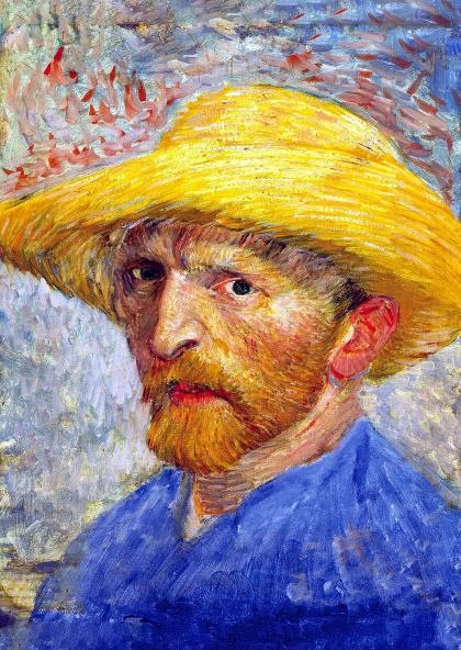 Puzzle TinyPuzzle - Vincent Van Gogh: Self Portrait with Straw Hat, 99 piese (1015)