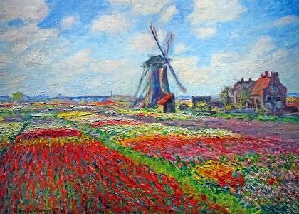 Puzzle TinyPuzzle - Claude Monet: Tulip Fields, 99 piese (1020)