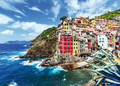 Puzzle TinyPuzzle - Riomaggiore Village, Cinque Terre, Italy, 99 piese (1023)