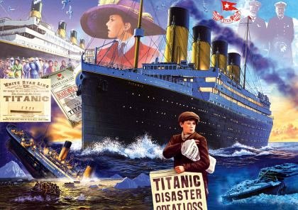 Puzzle Bluebird - Steve Crisp: Titanic, 1.000 piese (Bluebird-Puzzle-70231-P)