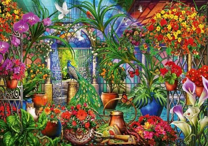 Puzzle Bluebird - Marchetti Ciro: Tropical Green House, 1.000 piese (Bluebird-Puzzle-70248-P)