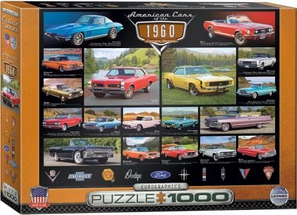 Puzzle Eurographics - American Cars of the 1960s, 1.000 piese (62178)